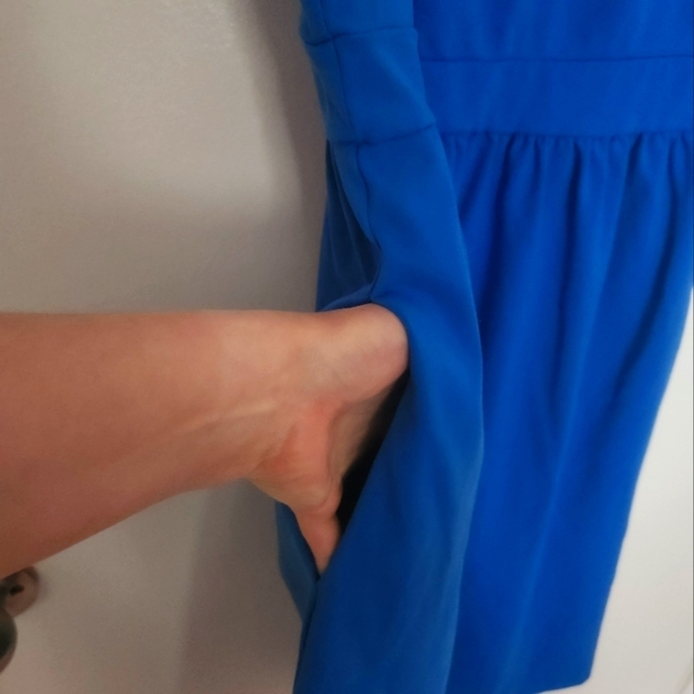 Royal Blue Sleeveless Dress - Picture 10 of 10